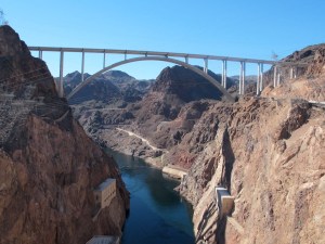 Taken from the ventilator shaft.  Black Canyon and the Colorado River are below