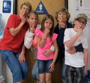 Then the kids got into the act