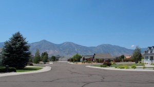 Western view of the Sierra Mountains