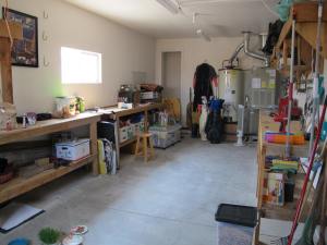 The workshop with little BC in her nest at the bottom left