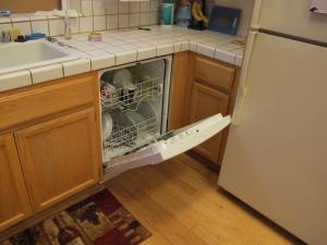Check out the dishwasher door