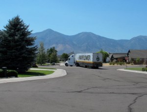 The job is done and the truck is finally leaving