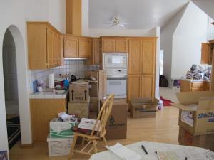 This shot shows only about half of the kitchen.  There is more to the right.
