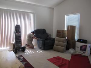 Putting the recliner together