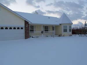 A snowy abode