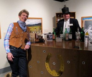 Black Barbara & Harry Highstakes, owner of the Deadwood Saloon