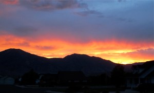 Looking west toward the Sierras  (Don't forget to click on the photo to enlarge it)
