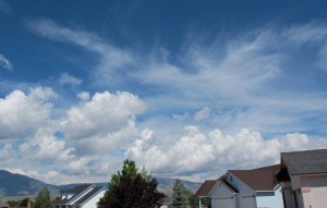 Wispy clouds on a pretty day