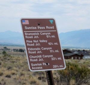 Luckily, this sign hadn't been shot up yet