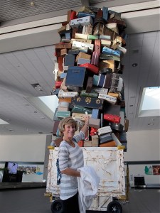 Jerri's hairdo luggage