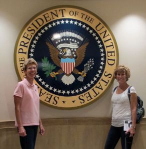 Enjoying the JFK library!