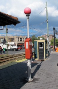 A fire alarm in Brookline