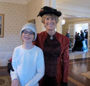Jerri and Dalan in the formal dining room. Lookin’ good, huh?