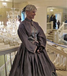 Kathy in the upstairs living quarters.