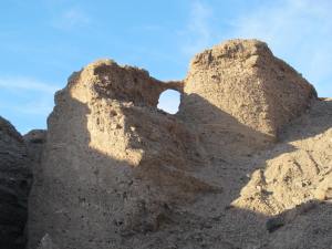 I didn’t get pictures of the lushness of the ranch but did get this arch/hole in the wall on our way out of the slot canyon.