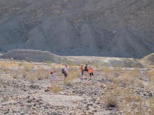 Hiking up to the Funeral Mountains