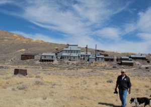 The Standard stamp mill where much of the processing and refining process was done.   Jack and Lucy are in the foreground.