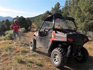 Looking toward the southeast, the sky looks a bit hazy, which could be due to possible, pending thunderstorms. 