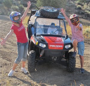 Our "new" Polaris Razor out in the wilderness