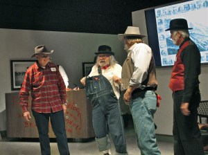 Death Valley Dick, foreman of the Gottrocks min but is really a Pinkerton agent. Rich Gold-digger, who learned how to undermine Jack Gottrocks' mine. Matt Basterson, the sheriff. Slick Thumb, Ginny City's assayer.