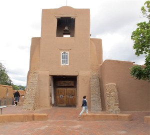 We visited some of the interesting churches in Santa Fe. The first was San Miguel Church, the oldest church structure in the USA, ca. 1610. You can still see some of the straw that was used in the adobe (although, I suspect the some of the adobe has been restored over the years) It seems sort of timeless, doesn’t it?