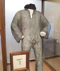 This chain link armor does not look very comfortable, especially during the summer months in New Mexico.