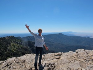 Cora on the edge...sort of