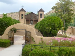 One of our stops after Santa Fe was El Santuario de Chimayo in the tiny town of the same name.