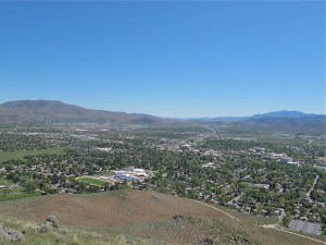 Looking northeast. You can see hwy. 50 going east toward Dayton.