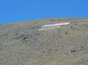 This photo shows our goal as we neared it.