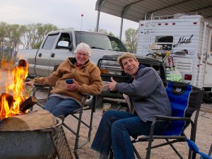 This is my favorite photo of the two of us and was taken at Pahranagat last March. Gale always loved a campfire and always built a good one.