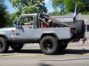 Take me home, Dad. I’m dog tired!