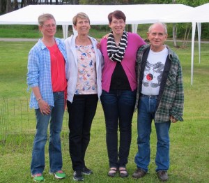 Cindy, me, Teri and Gale’s brother, Rich