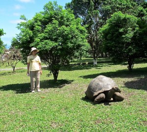 Shirley and her new friend.