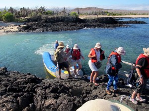 Landing on the beach