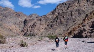 We hiked up this road at least another mile into a gap in the mountain. It really was quite pretty. When a second vehicle passed us, I asked the driver how much farther was the Inyo Mine? He said about 10 miles. That took care of that decision. We neither had the time nor the inclination to hike 20 miles to see a mine.