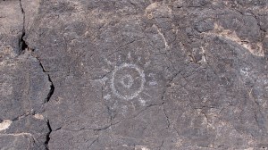 I espied this petroglyph on the way back to the truck. I believe it’s not a real Indian artifact as there were no other drawings nearby and didn’t look weathered as others have that I have seen. I thought it looked neat though as long as others don't think that's license to graffiti other stuff on the rock.