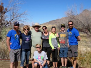 The family at Ash Meadows.